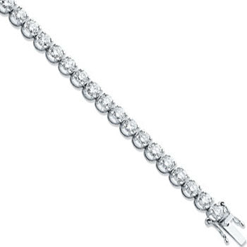 18ct White Gold 10.00ct Diamond Tennis Bracelet TGC-DBR0055