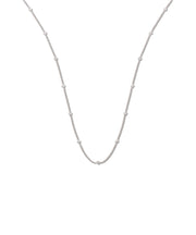 18ct White Gold 0.50ct Rubover Diamond Chain (18in/45cm) TGC-DCN0057