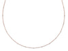 18ct Rose Gold 1.00ct Rubover Diamond Chain (36in/91cm) TGC-DCN0065