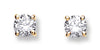 18ct Yellow Gold 0.50ct Claw Set Diamond Stud Earrings TGC-DER0002