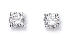 18ct White Gold 0.50ct Claw Set Diamond Stud Earrings TGC-DER0115