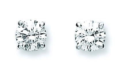18ct White Gold 0.70ct Claw Set Diamond Stud Earrings TGC-DER0116