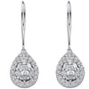 18ct White Gold 1.70ct Diamond Drop Earrings TGC-DER0170