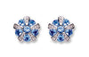 9ct White Gold Diamond & Tanzanite Earrings TGC-DER0181