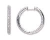 18Ct White Gold 1.60ct Diamond Hoop Earrings TGC-DER0189
