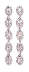 18ct White Gold 1.25ct Diamond Drop Earrings  TGC-DER0193