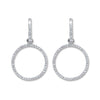 18ct White Gold 0.55ct Diamond Drop Earrings  TGC-DER0198