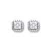18ct White Gold 0.22ct Diamond Stud Earrings  TGC-DER0202