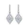 18ct White Gold 1.50ct Diamond Drop Earrings  TGC-DER0229