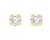 18ct Yellow Gold 0.60ctw Claw Set Diamondmond Stud Earrings TGC-DER0245