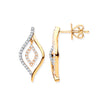 9ct Yellow Gold 0.25ct Diamond Drop Earrings  TGC-DER0247