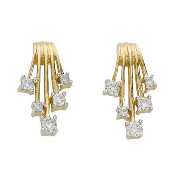 9ct Yellow Gold 0.25ct Diamond Studs Earrings TGC-DER0161