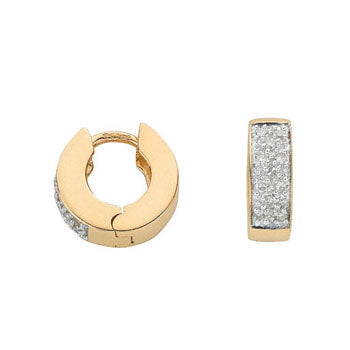 9ct Yellow Gold 0.25ct Diamond Earrings TGC-DER0090