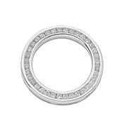 18ct White Gold 0.50ct Diamond Circle Pendant TGC-DPD0264