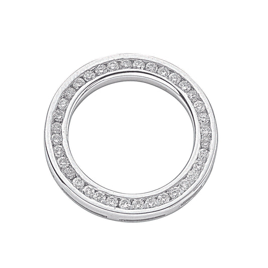 18ct White Gold 0.50ct Diamond Circle Pendant TGC-DPD0264