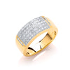 9ct Yellow Gold 0.50ctw Diamond Bombay Ring TGC-DR0202