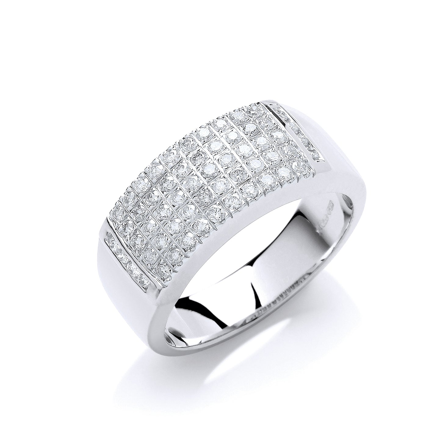 9ct White Goldd 0.50ct Diamond Ring TGC-DR0311