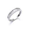 18ct White Gold 0.50ctw Baguette Cut Diamond Eternity Ring TGC-DR0500