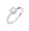 Platinum 0.70ct G/H-Si Diamond Engagement Ring TGC-DR0589