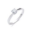 18ct White Gold 0.35ct Diamond Engagement Ring TGC-DR0754