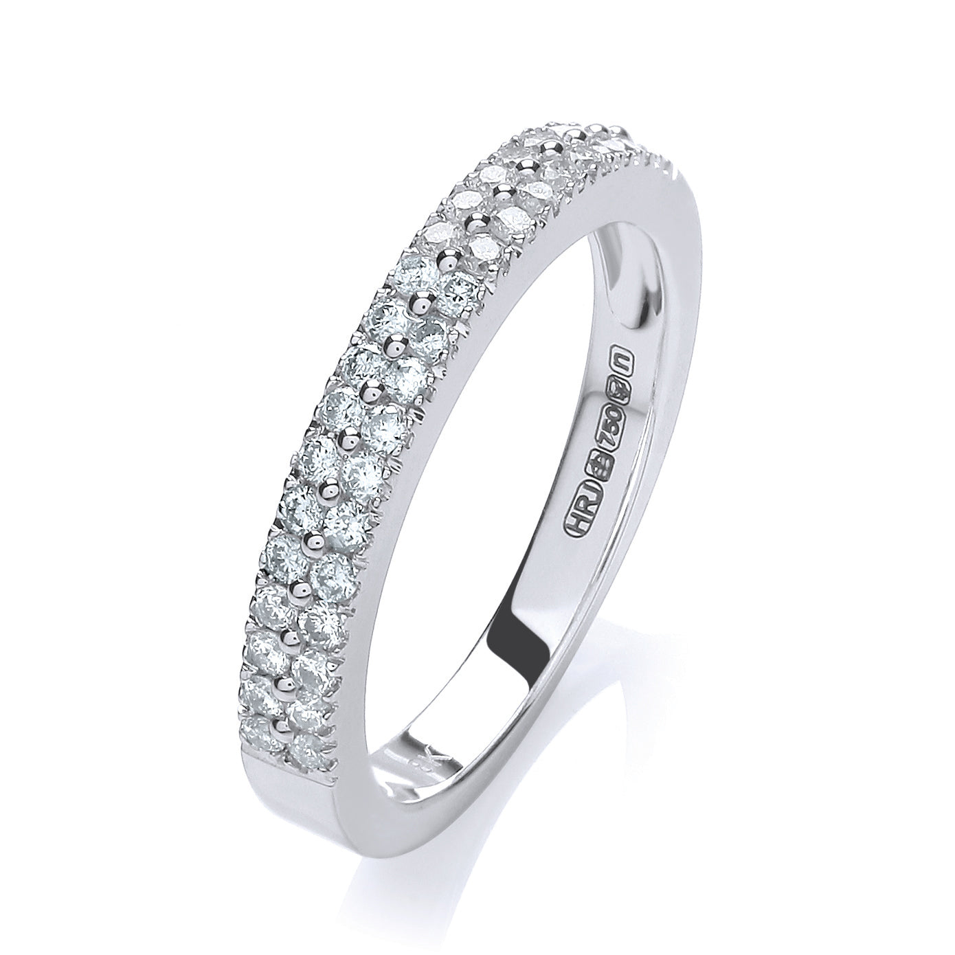 18ct White Gold 0.35ctw Diamond Eternity Ring TGC-DR0784