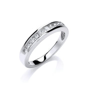 9ct White Gold 0.35ct Diamond Eternity Ring TGC-DR0842