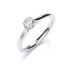 18ct White Gold 0.40ct Certificated Solitaire Ring TGC-DR0888