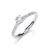 18ct White Gold 0.55ctw Certificated Solitaire Ring TGC-DR0889