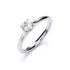18ct White Gold 0.50ct Certificated Engagement Ring TGC-DR0891