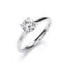 18ct White Gold 0.70ct Certificated Engagement Ring TGC-DR0893