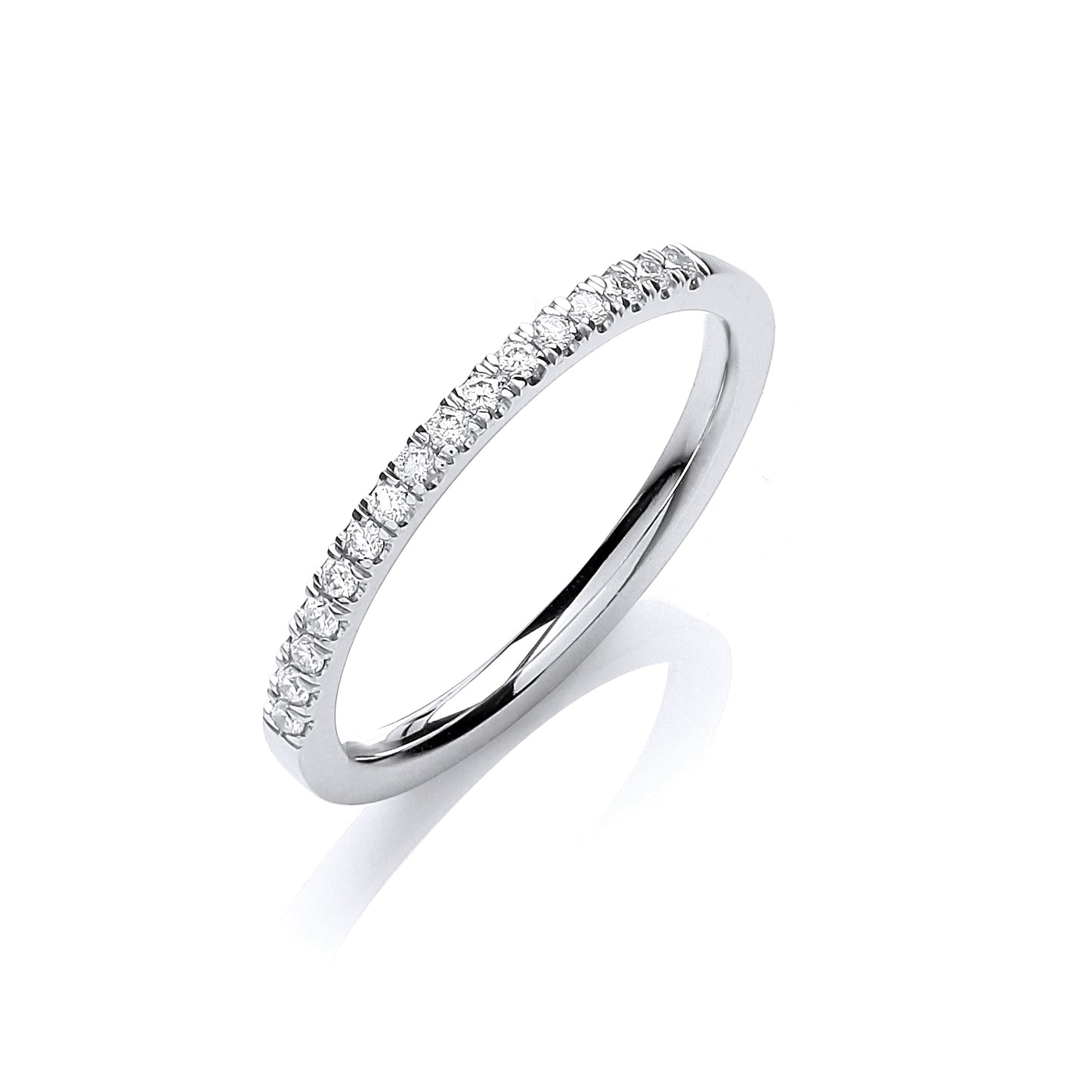 18ct White Gold 0.12ct Ring TGC-DR0897