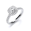 18ct White Gold 1.00ctw Certificated Engagement Ring TGC-DR0900