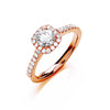 18ct Rose Gold 0.80ctw Certificated Engagement Ring TGC-DR0906