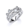 18ct White Gold 1.30ct GH-SI Diamond Dress Ring TGC-DR0911