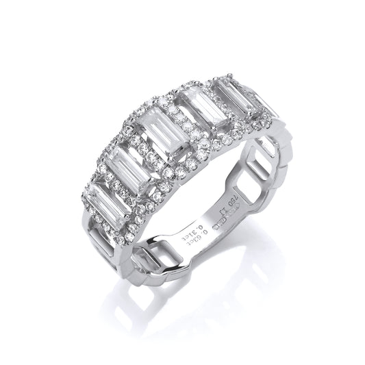 18ct White Gold 1.00ct Diamond Ring TGC-DR0920