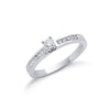 9ct White Gold 0.30ct Diamond Engagement Ring TGC-DR0252