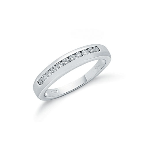 18ct White Gold 0.25ctw Diamond Eternity Ring TGC-DR0327