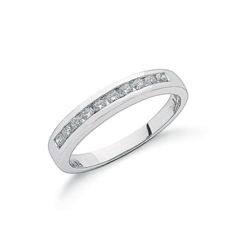 Platinum 0.25ct G/H-Vs Diamond Eternity Ring TGC-DR0354