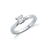 18ct White Gold 0.50ct Princess Cut Diamond Engagement Ring TGC-DR0400