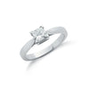 18ct White Gold 0.70ct Princess Cut Diamond Engagement Ring TGC-DR0583
