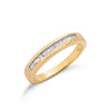 9ct Yellow Gold 0.25ct Baguette Cut Diamond Eternity Ring TGC-DR0657