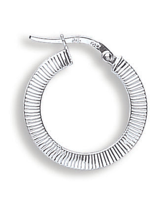 White Gold Fancy Hoop Earrings TGC-ER1279