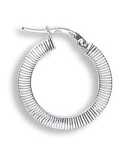 White Gold Fancy Hoop Earrings TGC-ER1279