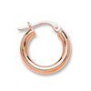 Rose Gold Round Tube Hoop Earrings TGC-ER1436