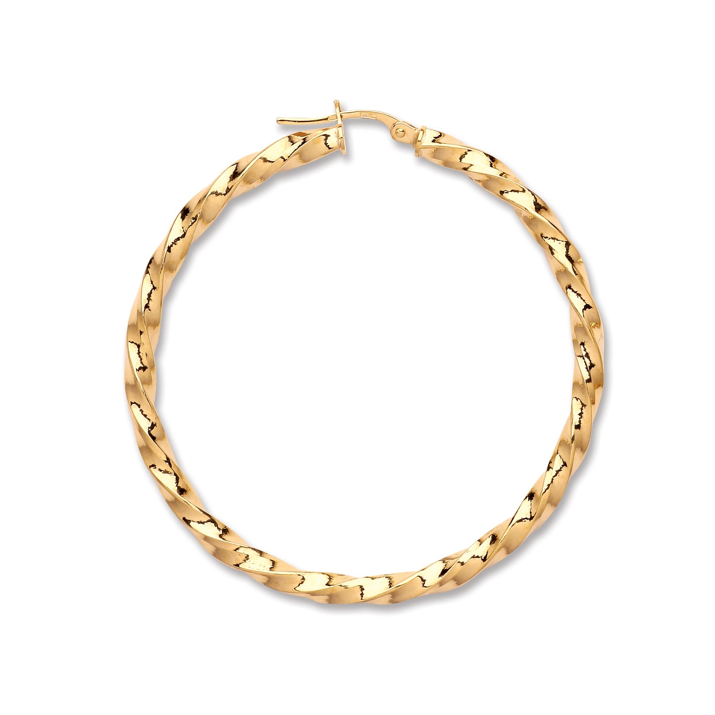 Yellow Gold Twist Hoop TGC-ER1456