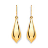 Yellow Gold Pear Shape Drop  Earrings TGC-ER1478
