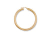 Yellow Gold Round Tube Hoop Earrings TGC-ER0083