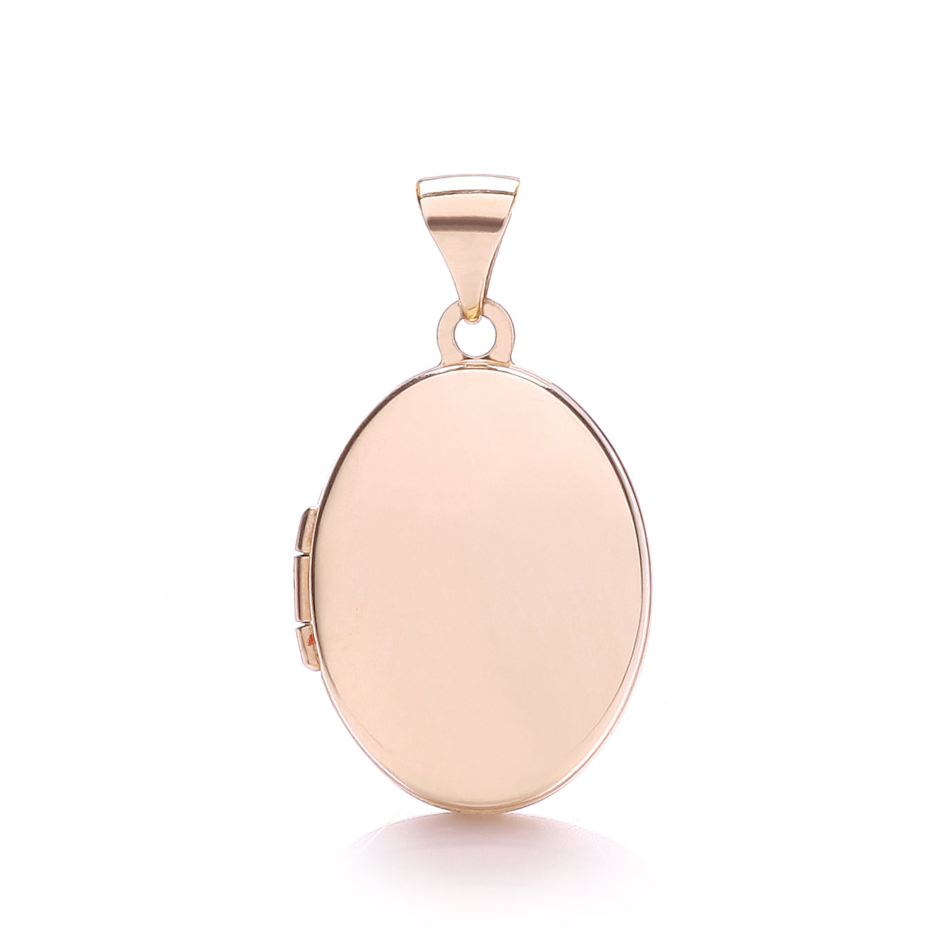 Rose Gold Oval Shaped Plain Locket  TGC-LK0136