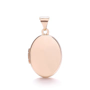 Rose Gold Oval Shaped Plain Locket  TGC-LK0136