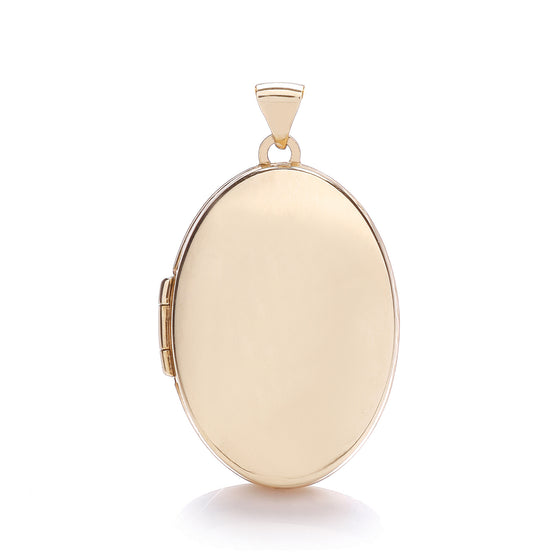 Rose Gold Oval Plain Locket TGC-LK0155